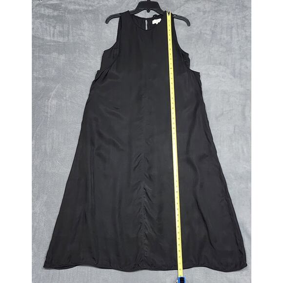 Lou & Grey Sleeveless Maxi Dress Built in Tank Bra Black Size Medium - Picture 12 of 14